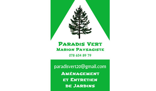 Paradis Vert, paysagiste